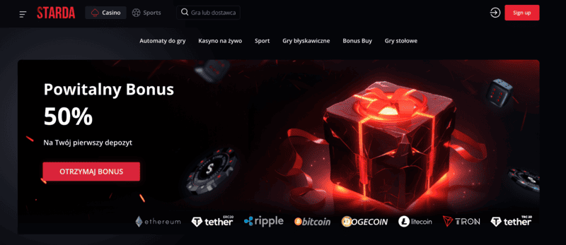 Bonus powitalny w kasyno online Starda